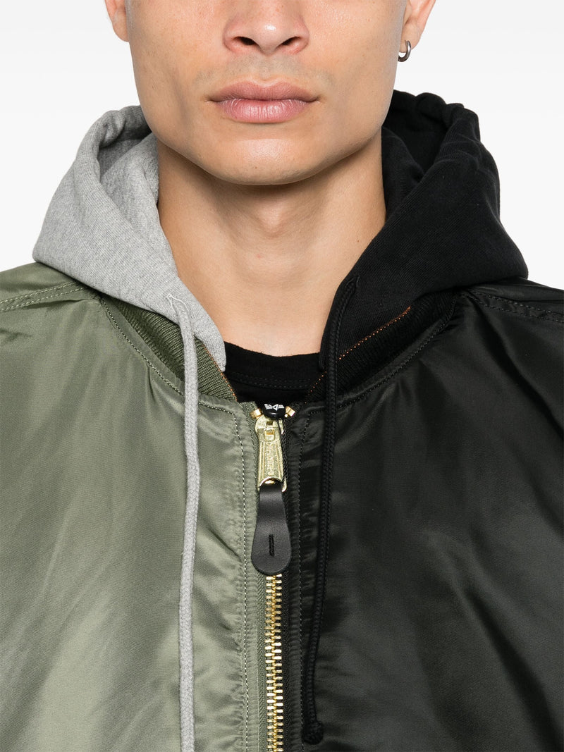 VETEMENTS - Unisex Split Hooded Bomber Jacket