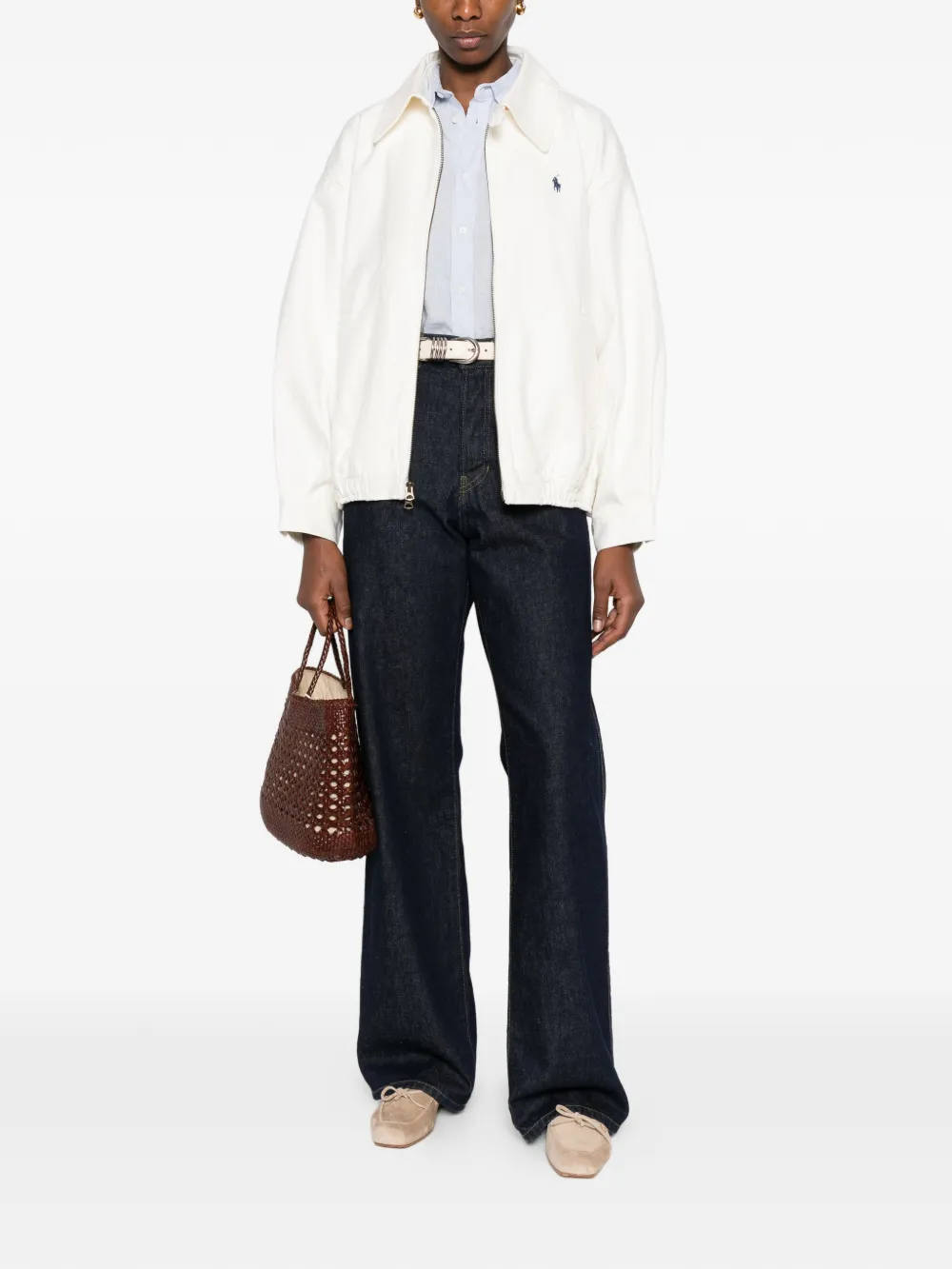 white jackets and coats, full body view