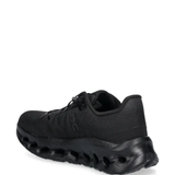 black sneakers, back view