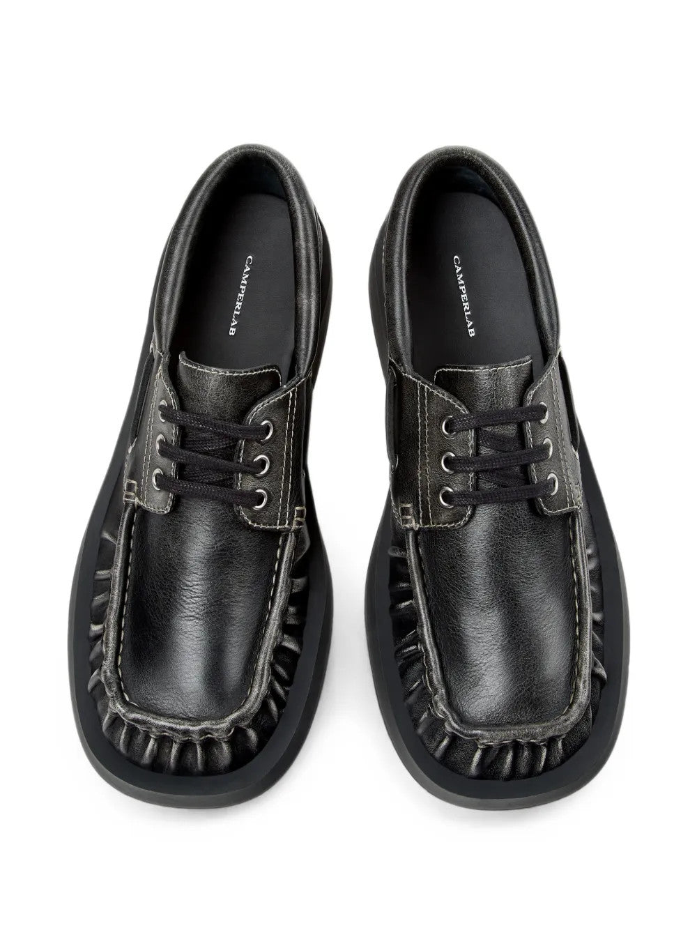 Black shoes, front view