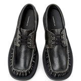 Black shoes, front view