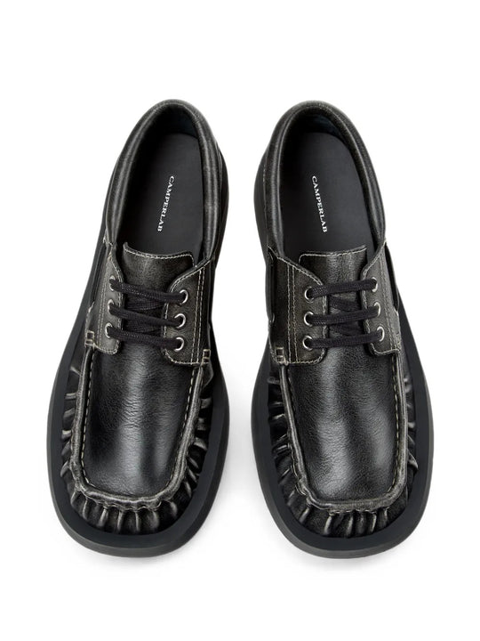 Black shoes, front view