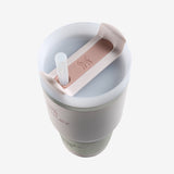 Pink tumbler,top view