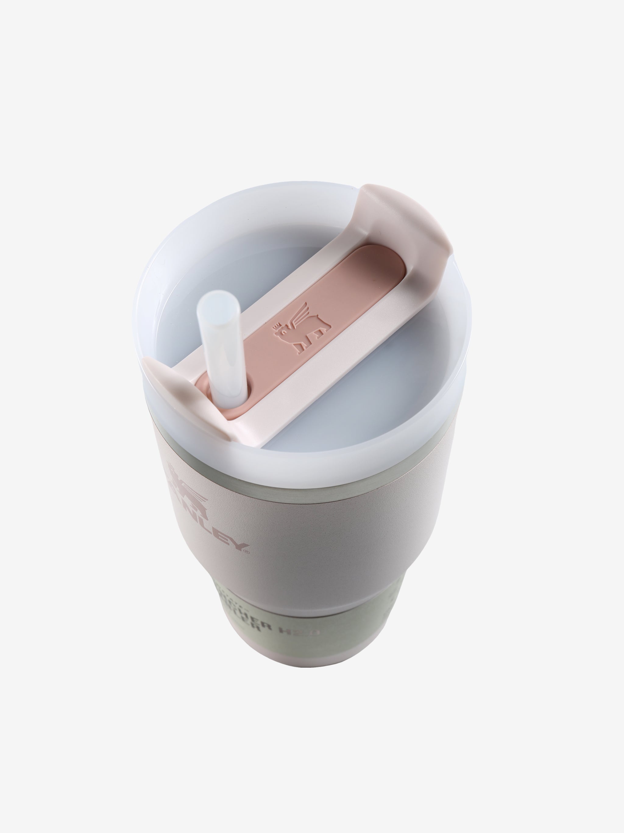 Pink tumbler,top view