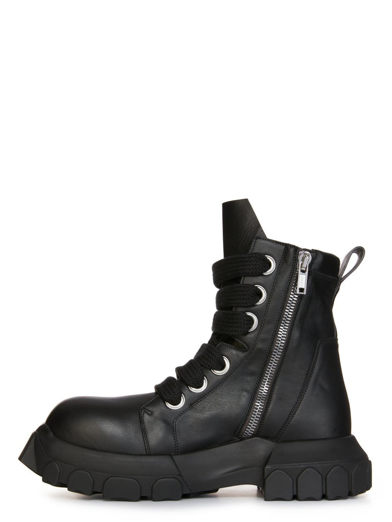 RICK OWENS Men Jumbo lace Laced up Bozo Tractor Boots