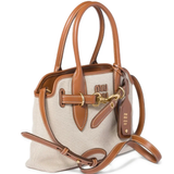 Tan bag, front view