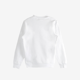 White sweats-hoodies, back view