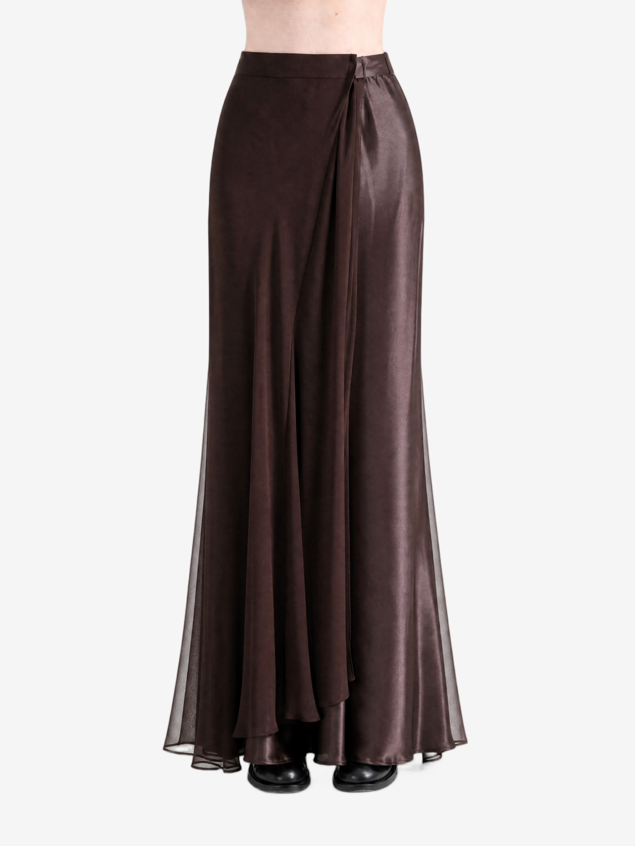 Brown skirt, front view