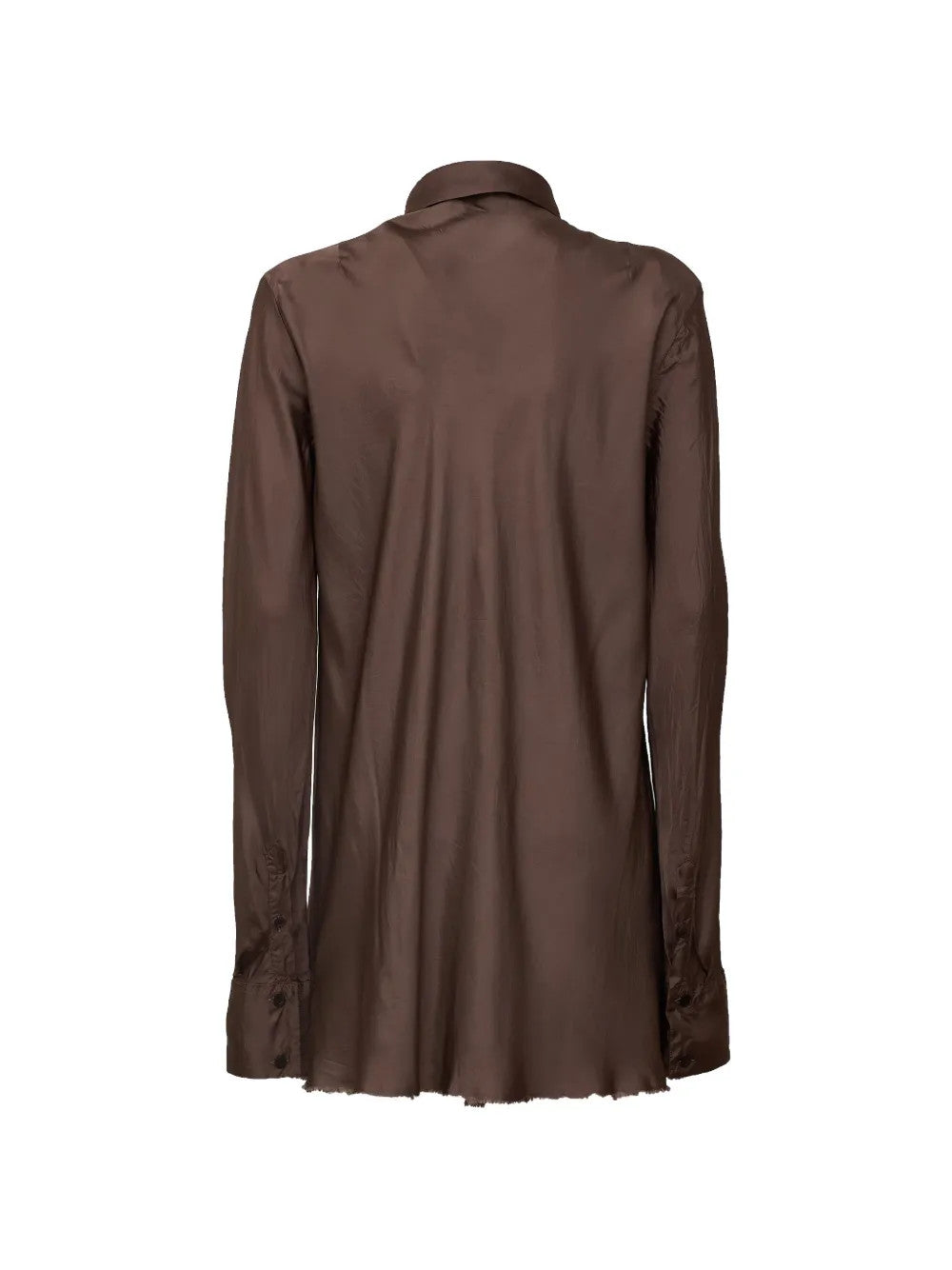 Brown shirt, back view