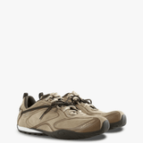 Tan shoes, front view