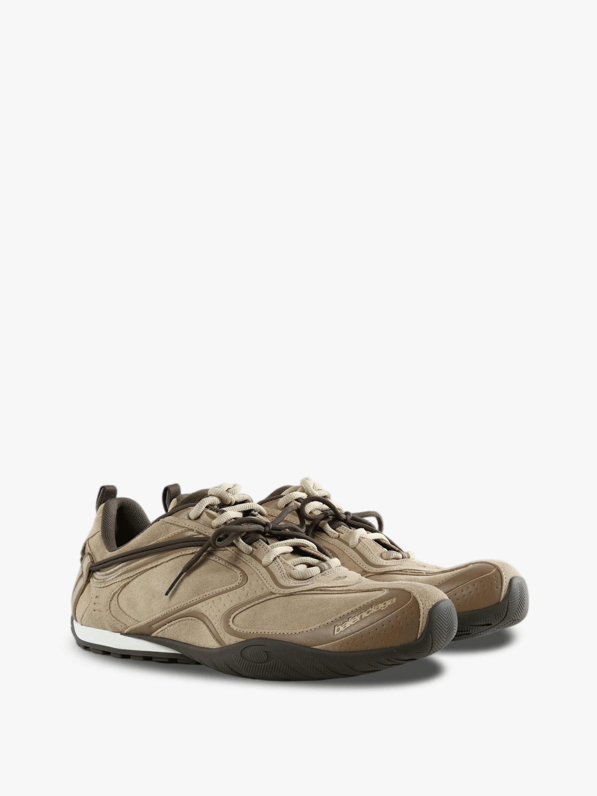 Tan shoes, front view