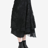 MARC LE BIHAN - Women Plis Dos Fleurs Skirt