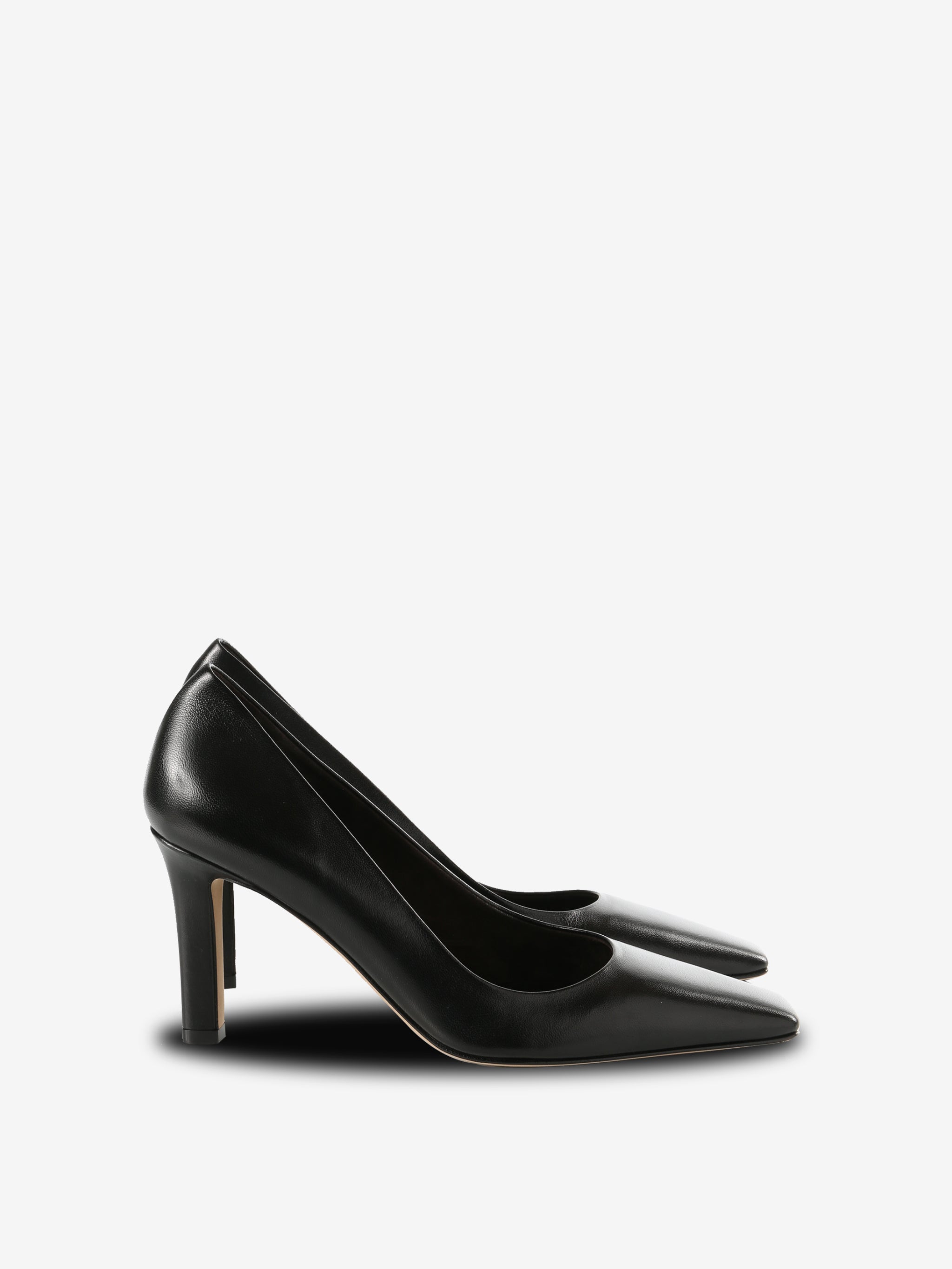 black heels, side view