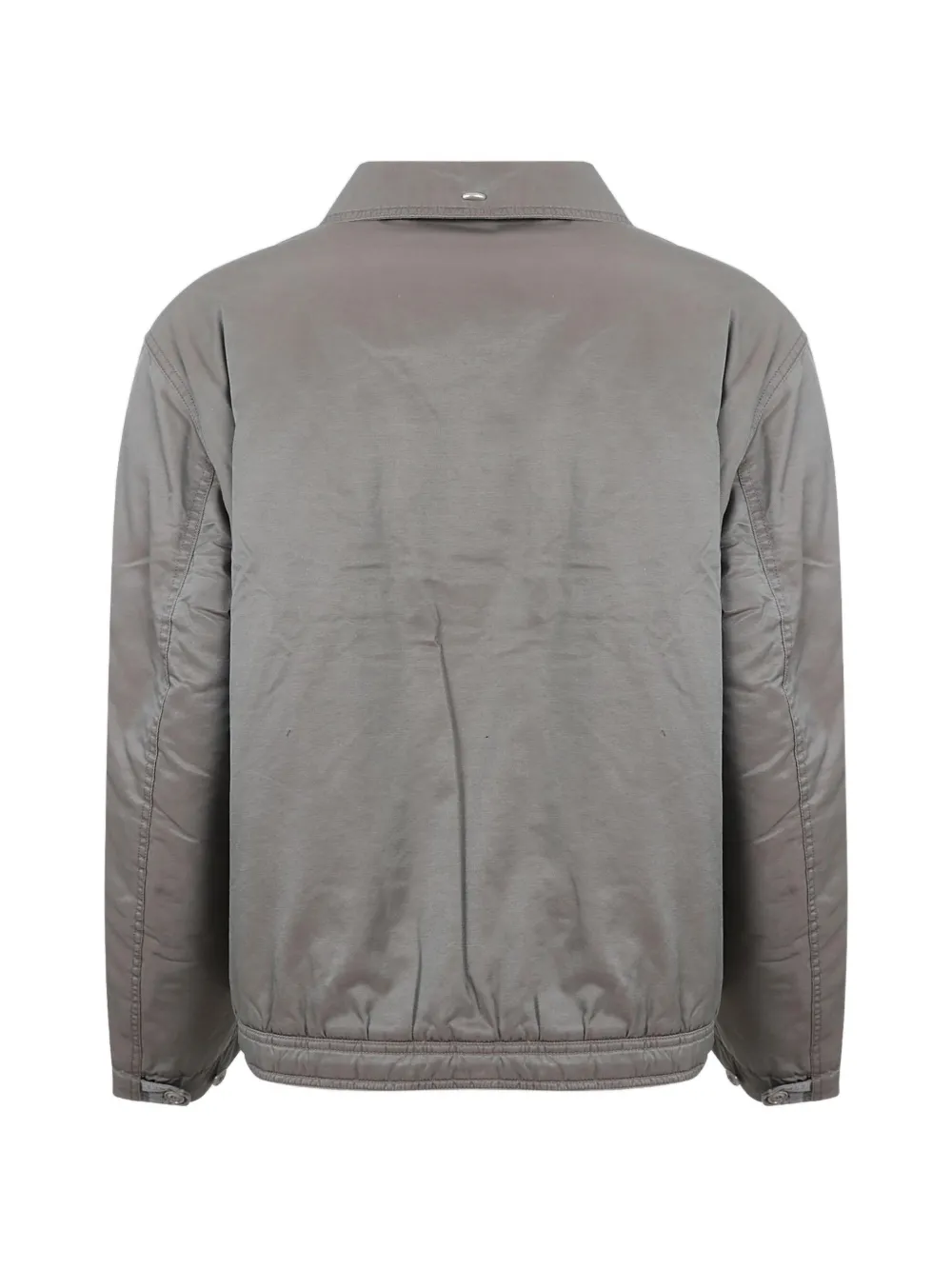 Grey jacket, back view