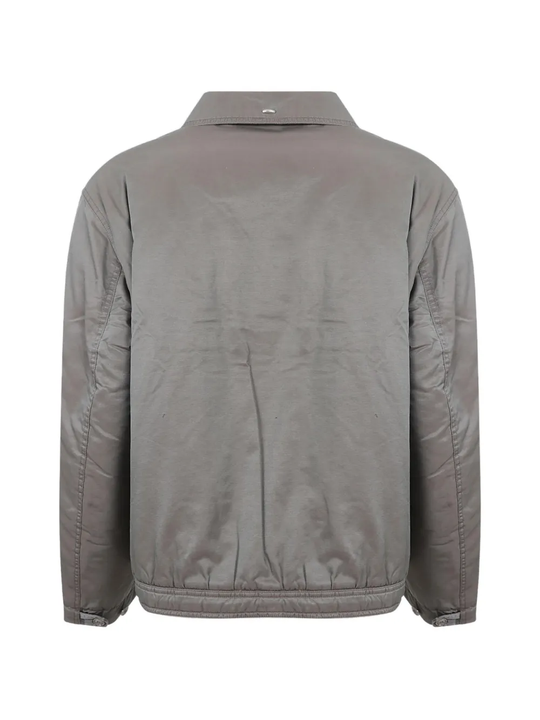 Grey jacket, back view