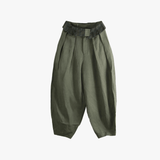Green pants, front view