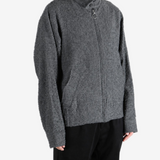Grey jacket, full body view