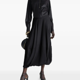 Black skirt, full body view