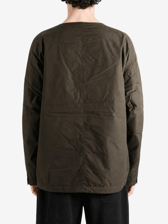 Brown knitwear, full body view