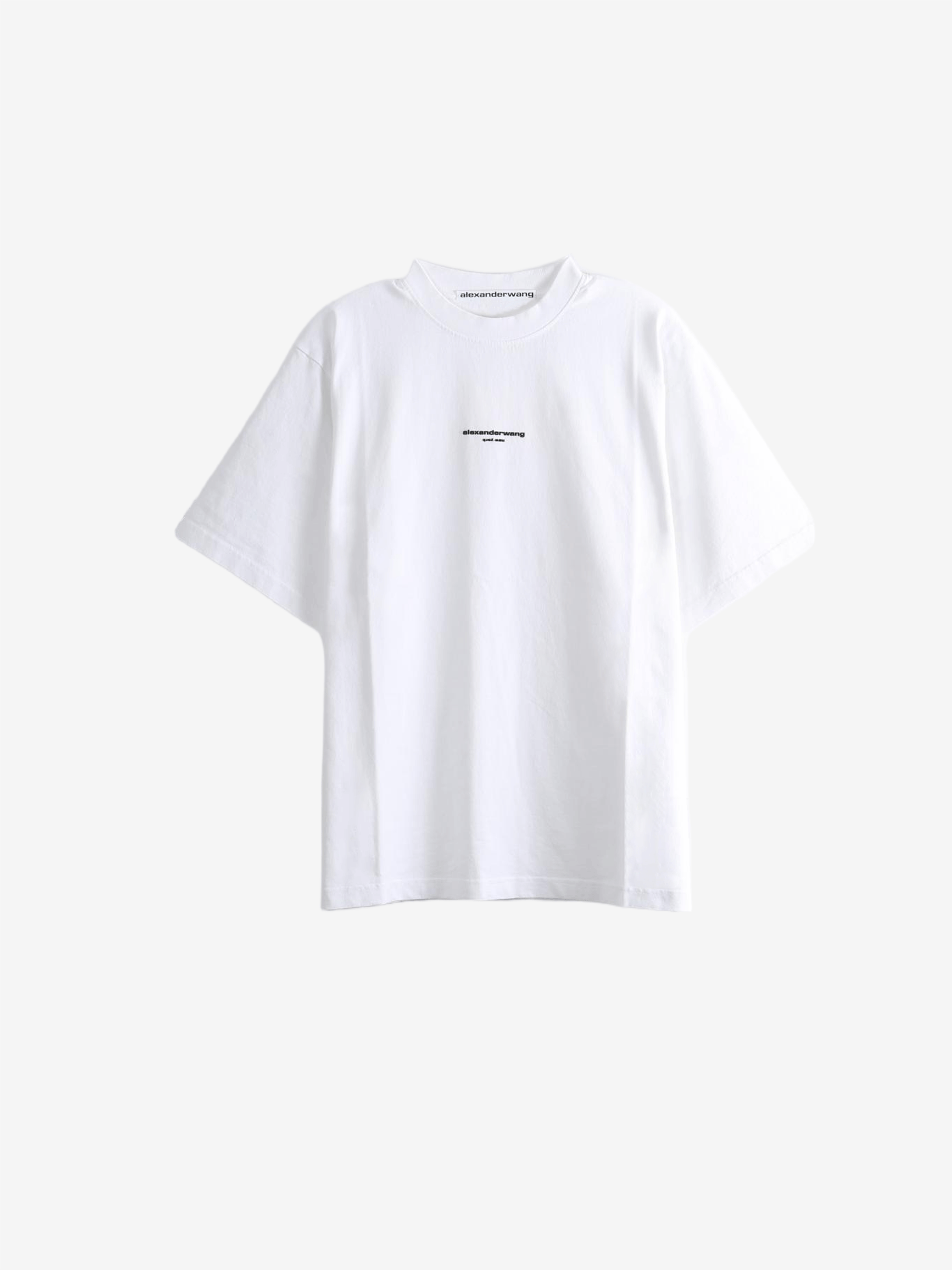 White t-shirt, front view