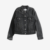DOUBLET - Unisex Smoke Embroidery Denim Jacket