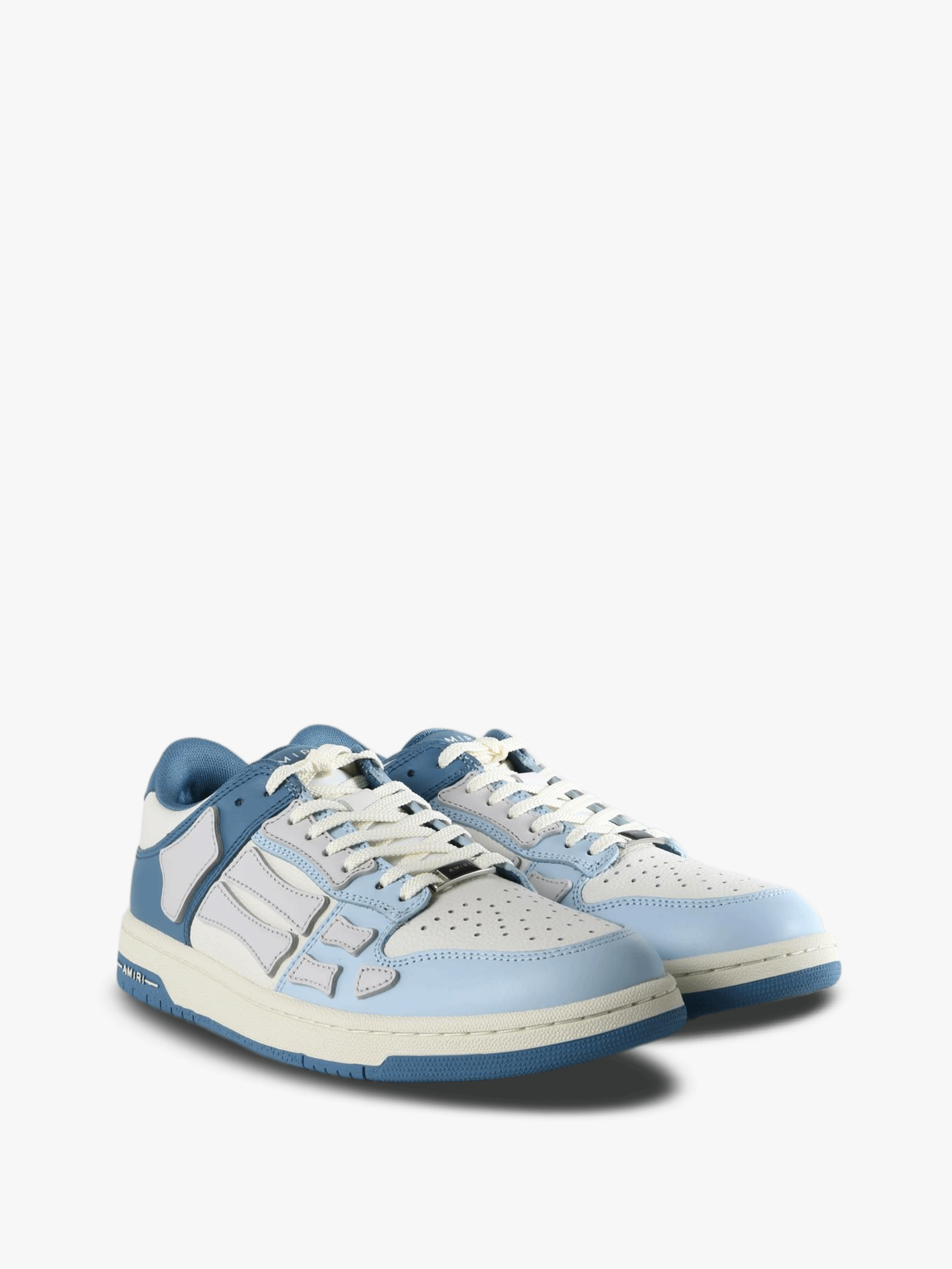Blue shoes, front view