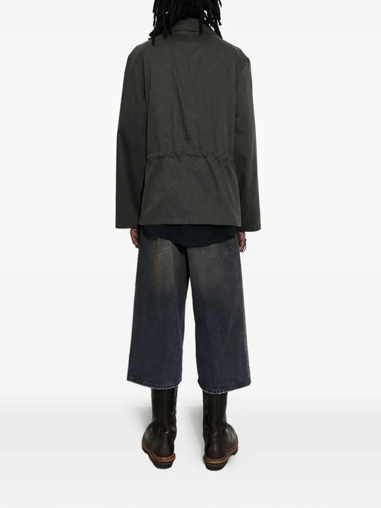 Green jacket, full body view