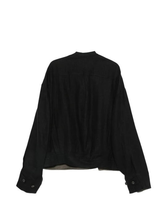 Black jacket, back view