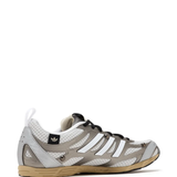 Grey sneakers, side view