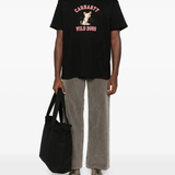 Black t-shirts, full body view