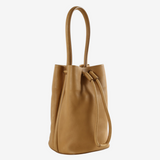 Tan bag, front view