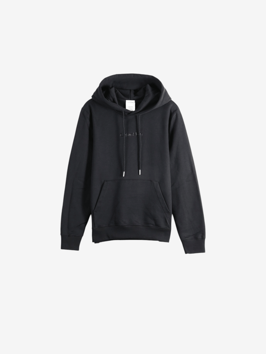 Black hoodie, front view