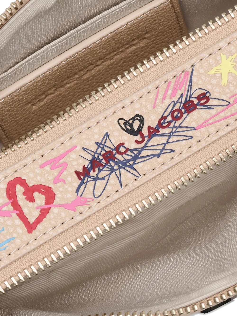 close up of white bags, showing texture of the cow leather fabric