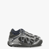 Grey sneakers, side view