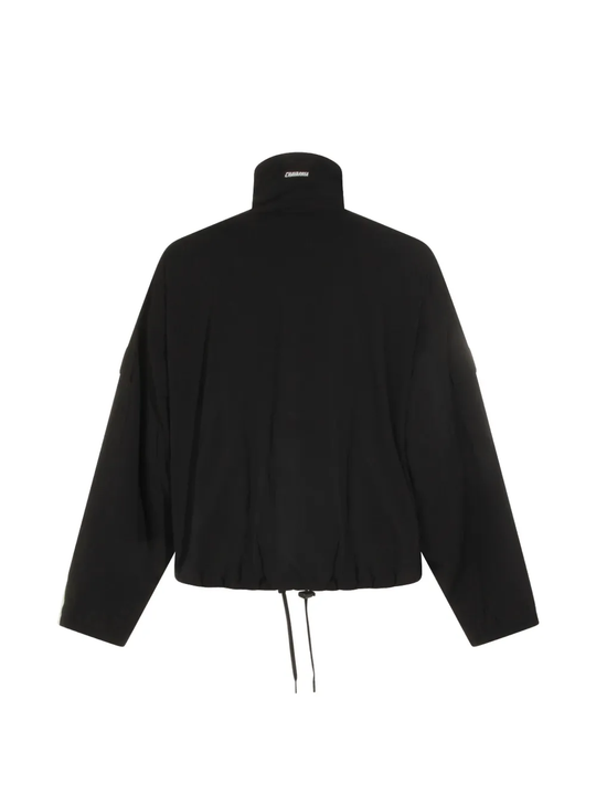 Black coats,back view