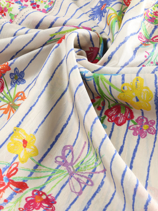 Close up of pink scarf