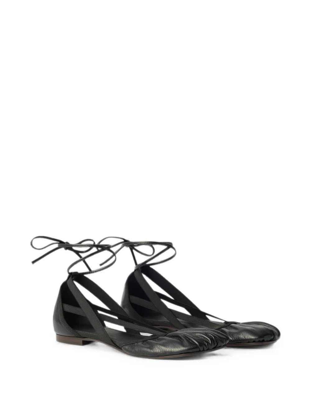 Black flats, front view