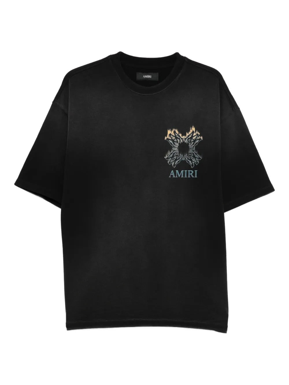 Black t-shirt, front view