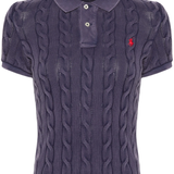 blue shirt, front view
