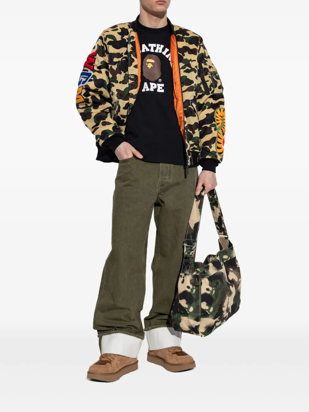 Yellow jackets, full body view