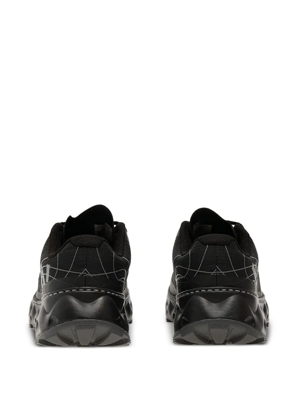 Black  shoes, back view