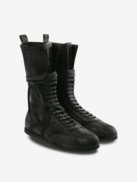 Black sneakers, side view