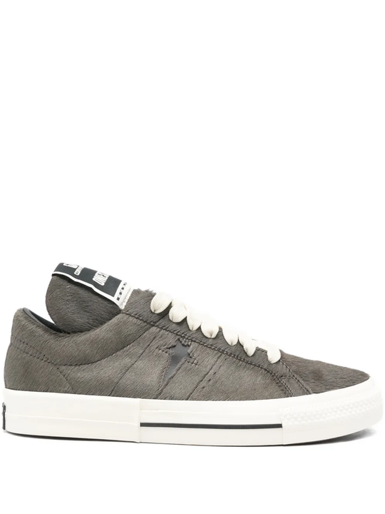 Gray sneaker ,front view