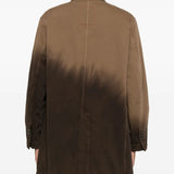 Brown jackets worn by a person, showing the jackets fit