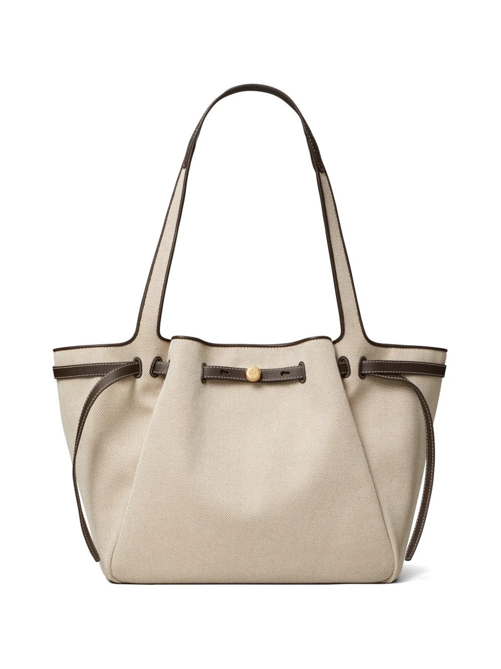 Tan bag, front view