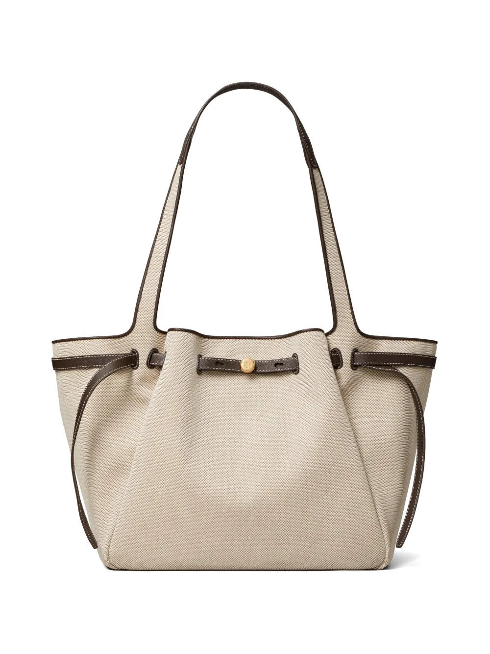 Tan bag, front view