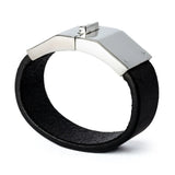 Black bracelet, front view