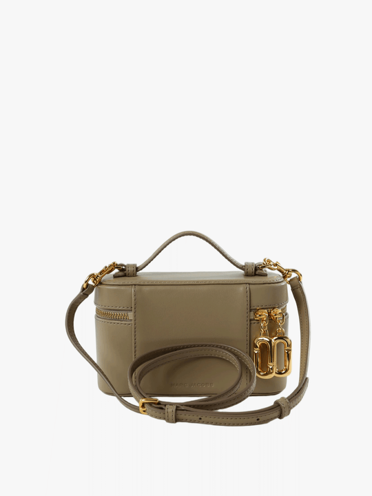 Tan bag, front view