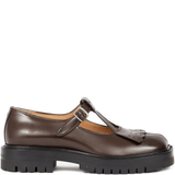 Brown shoes, front view