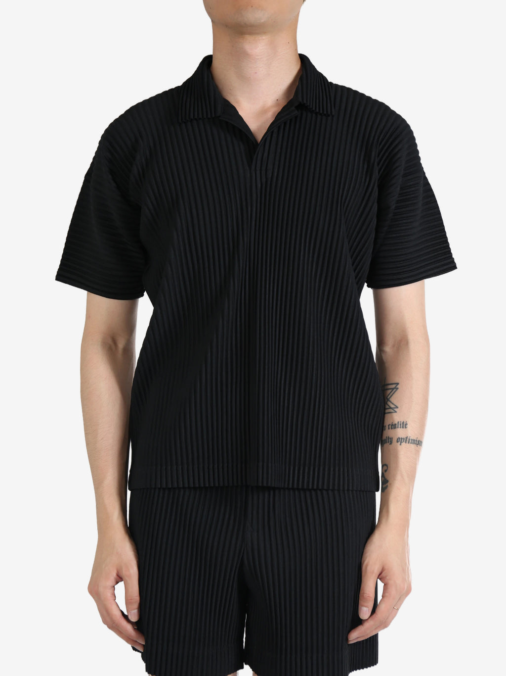 HOMME PLISSE ISSEY MIYAKE - Men Basics Polo Shirt